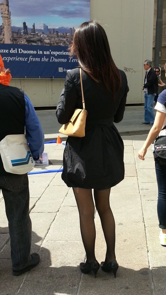 Street Pantyhose - Unaware Asians on the Street #104196745