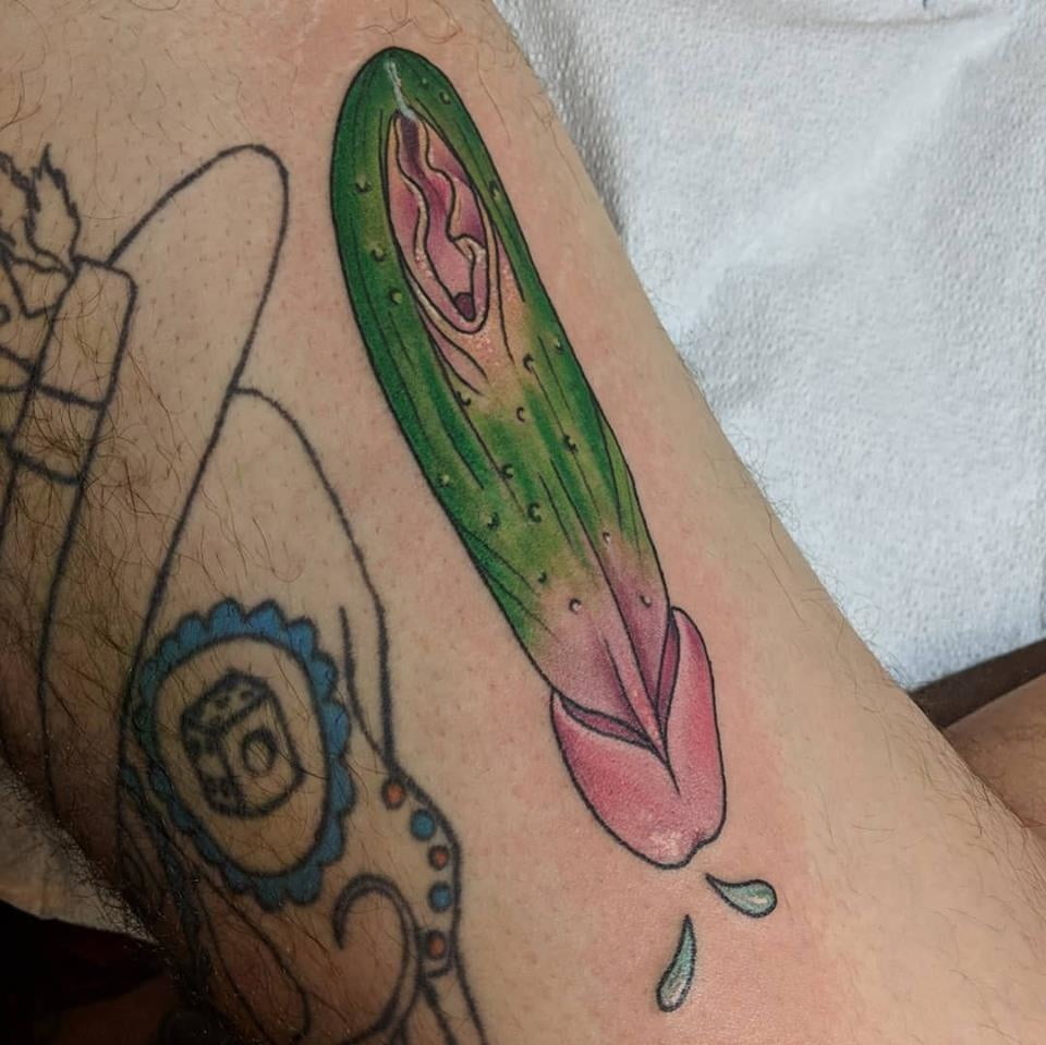 Dick,cunt  tattoos. #90907122