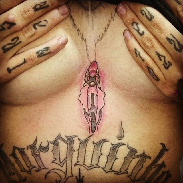 Dick,cunt  tattoos. #90907205