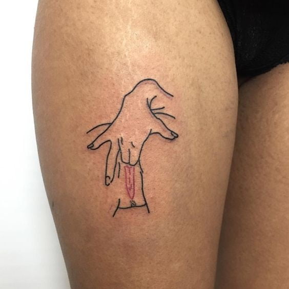 Dick,cunt  tattoos. #90907279
