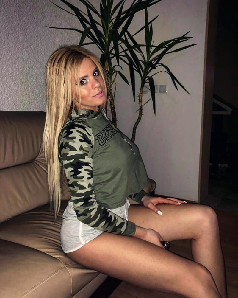 Serbian blonde whore girl big natural tits Marijana Zonjic #105159352