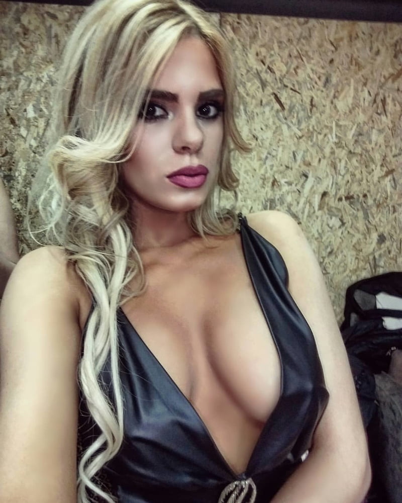 Serbian blonde whore girl big natural tits Marijana Zonjic #105159437