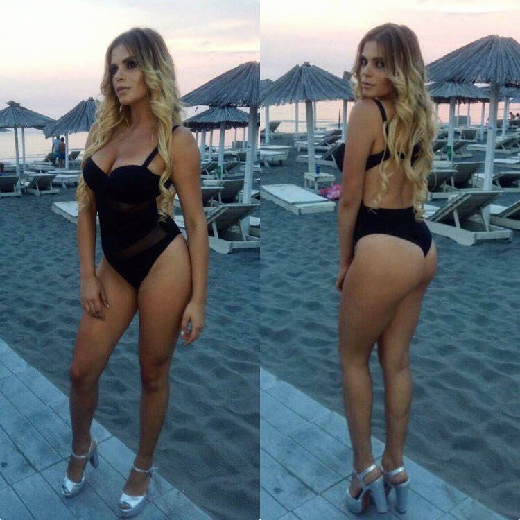 Serbian blonde whore girl big natural tits Marijana Zonjic #105159508