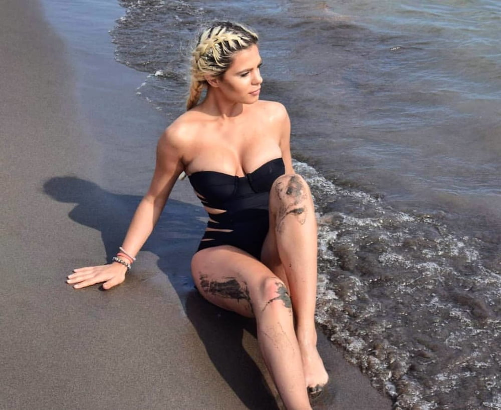 Serbian blonde whore girl big natural tits Marijana Zonjic #105159654