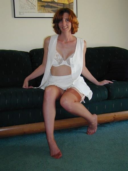 Wife in tan stockings #93640129