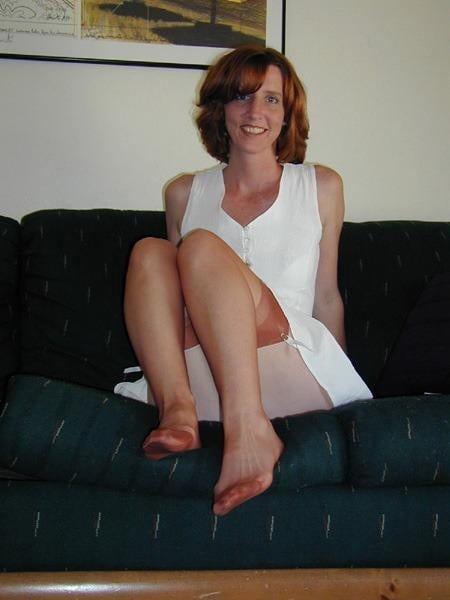 Wife in tan stockings #93640165