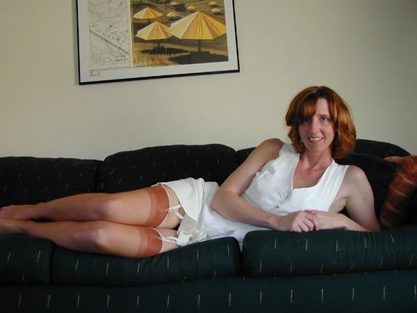 Wife in tan stockings #93640171