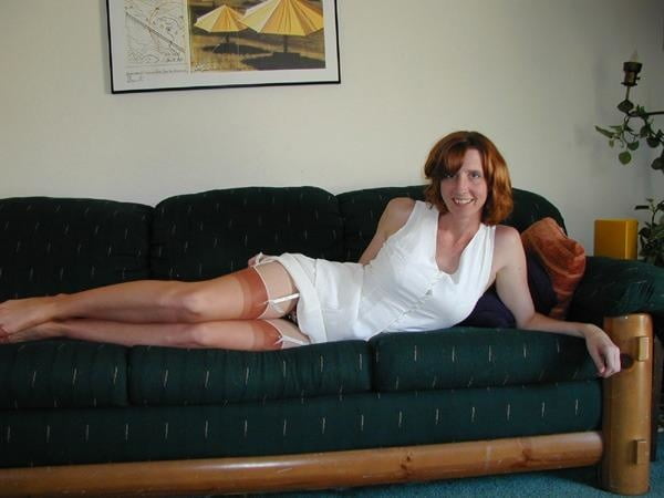 Wife in tan stockings #93640189