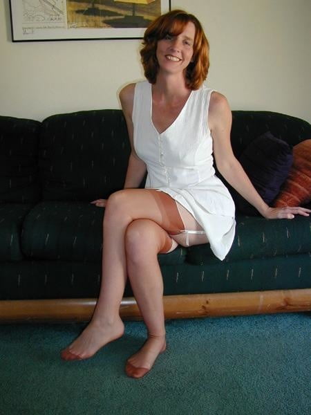 Wife in tan stockings #93640198