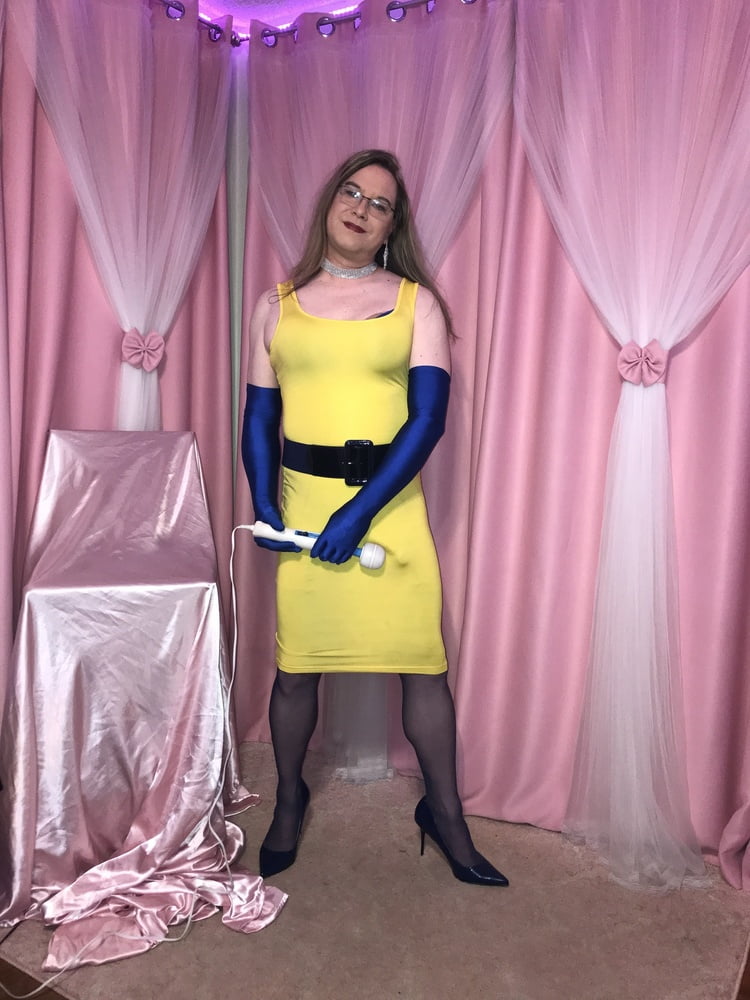 Joanie - Yellow Pencil Dress 2 #106951761