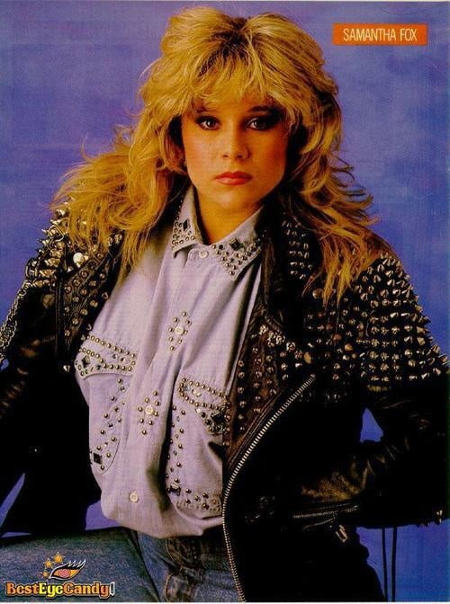 Stile disco anni 80: samantha fox
 #98416363