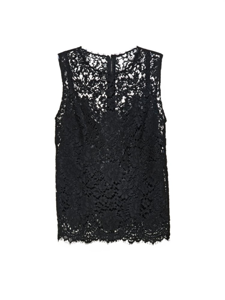 Sleeveless lace tops- sexy elegance #88172336