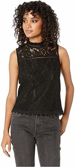 Sleeveless lace tops- sexy elegance #88172363