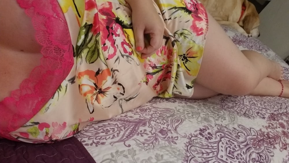 Satin and lace. Bored housewife - milf #107066364