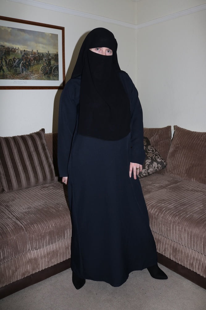 Wife in Burqa Niqab Stockings and Suspenders #106811916