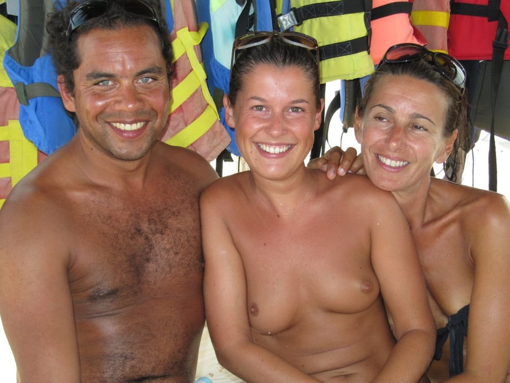 0704 Nude beach couples and groups. #96641434