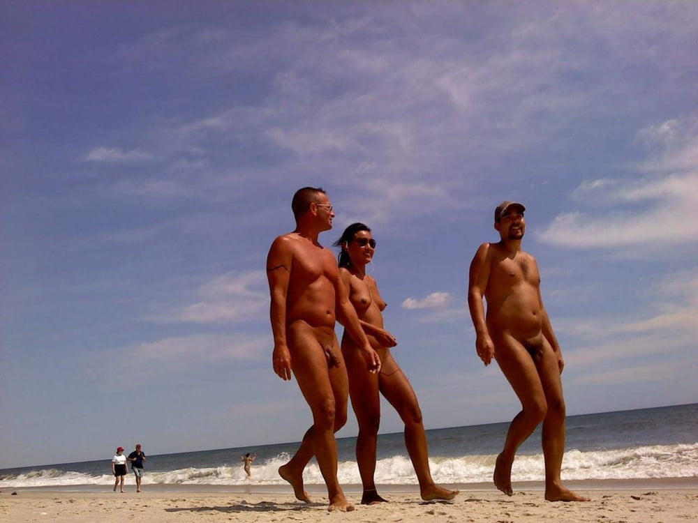 0704 Nude beach couples and groups. #96641439