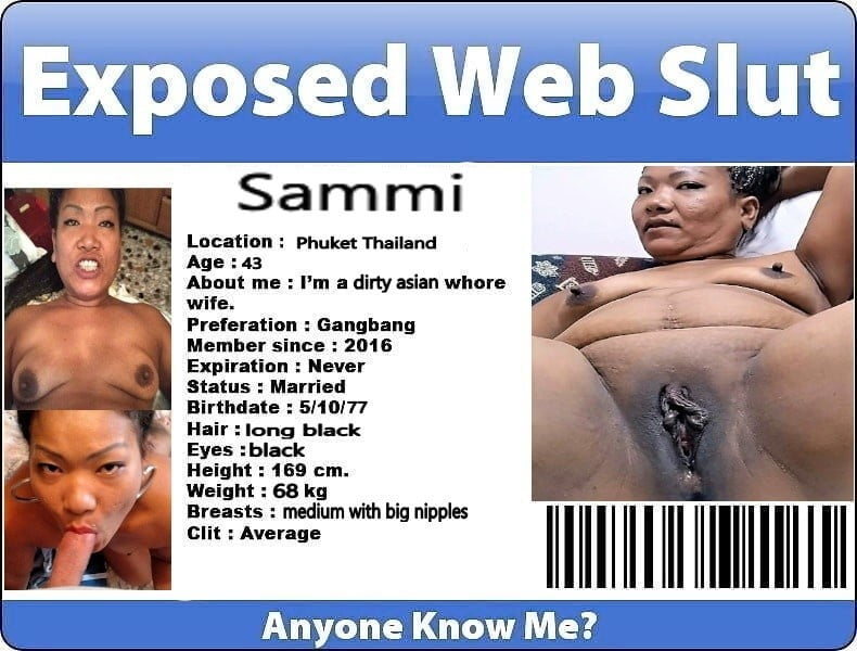 Thai Fuckpig Cock Whore Sammi 43yr Cumpig Cunt From Thailand #104008129