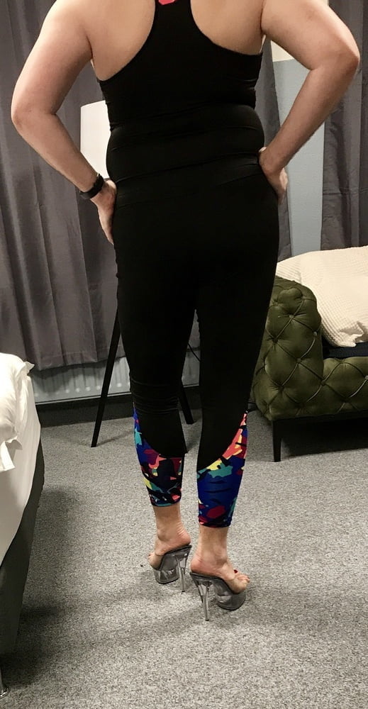 Sports wear and Heels #107163141