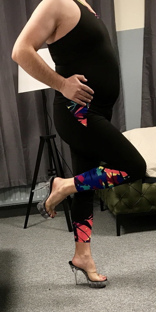 Sports wear and Heels #107163143