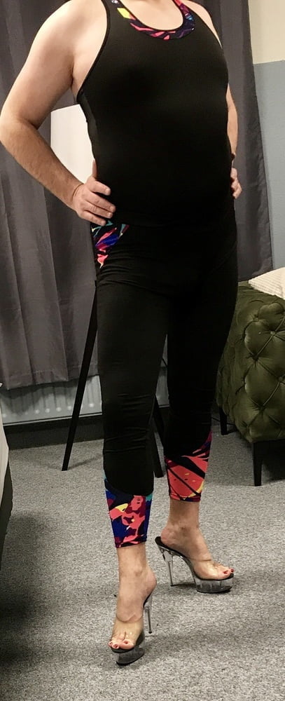 Sports wear and Heels #107163144