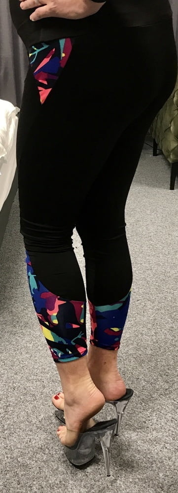 Sports wear and Heels #107163146