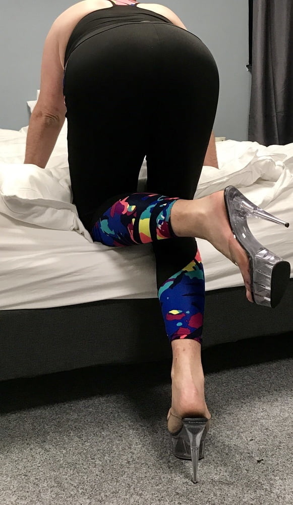 Sports wear and Heels #107163147