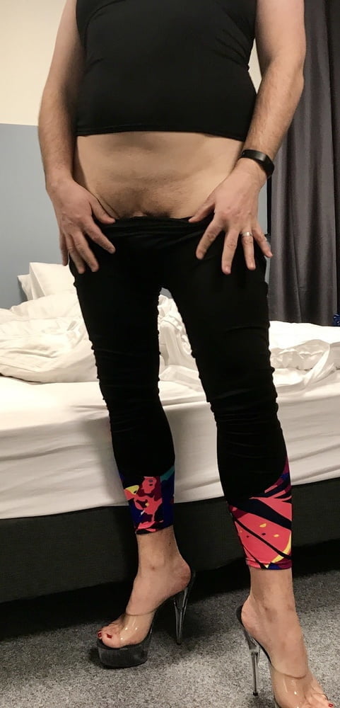 Sports wear and Heels #107163156