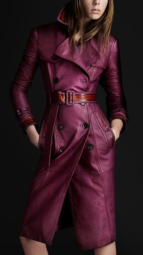 Purple and Pink Leather Coat 2 - by Redbull18 #102324950