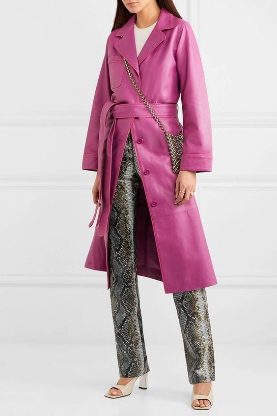 Purple and Pink Leather Coat 2 - by Redbull18 #102324953