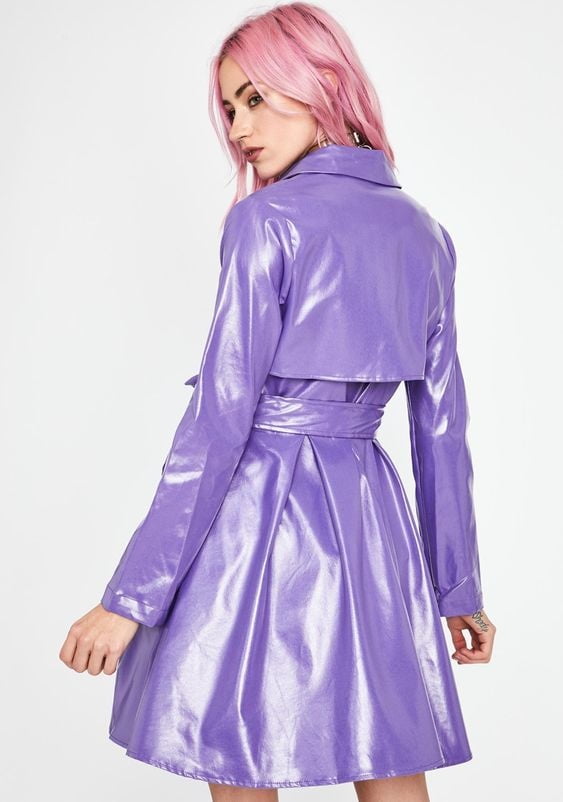 Manteau de cuir violet et rose 2 - par redbull18
 #102324954