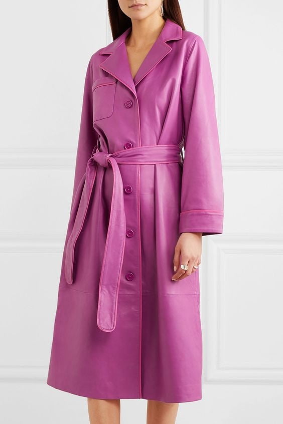 Purple and Pink Leather Coat 2 - by Redbull18 #102324959