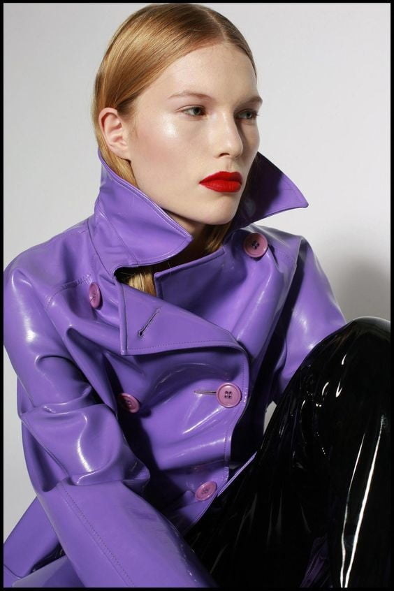 Manteau de cuir violet et rose 2 - par redbull18
 #102324962