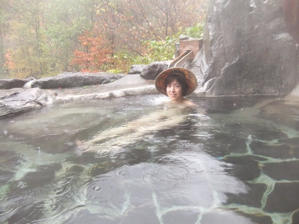 Japanese wife Shizuko outdoor bathing #001 #93157821