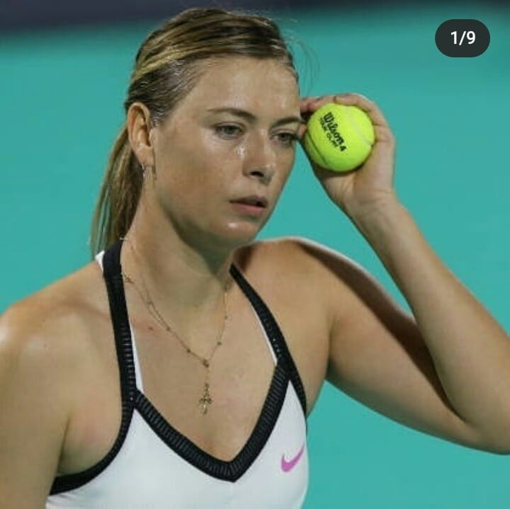 Mmm sweaty Maria Sharapova #98741172