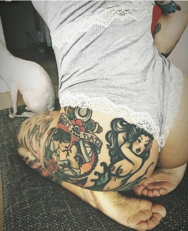 Ass tattoo. #91932234