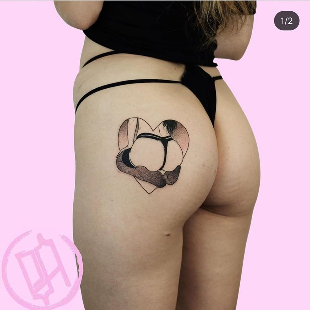 Ass tattoo. #91932246