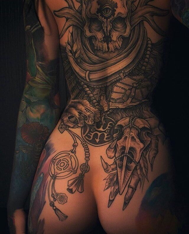 Ass tattoo. #91932268