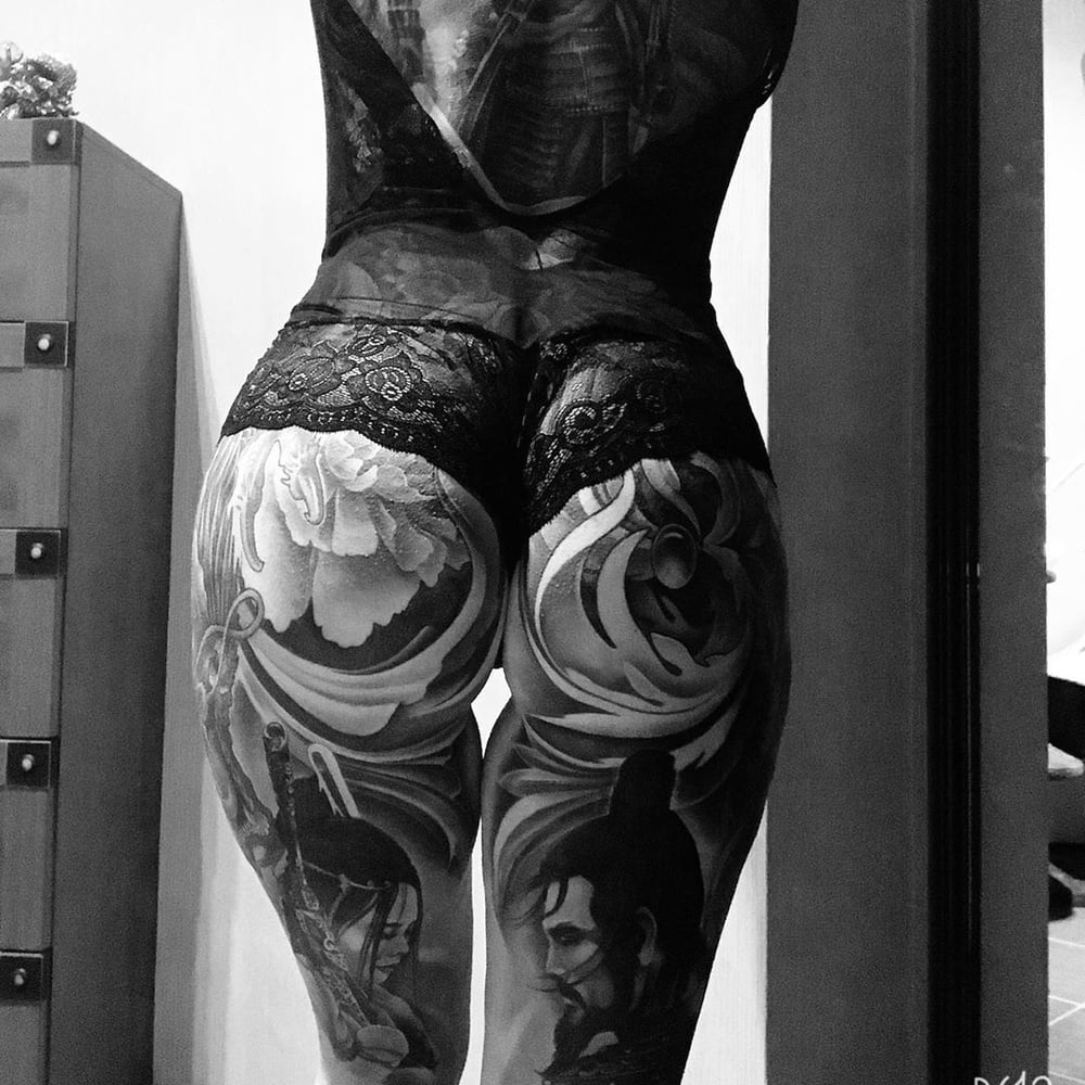 Ass tattoo. #91932287
