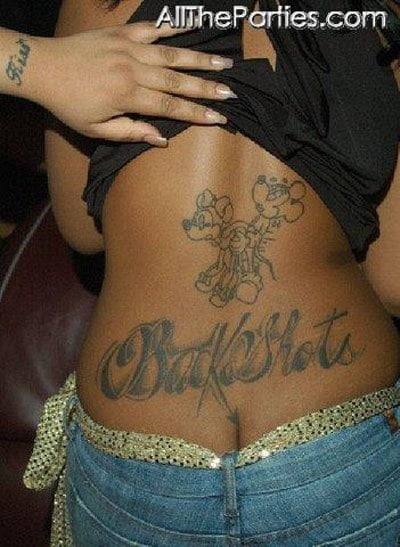 Ass tattoo. #91932301