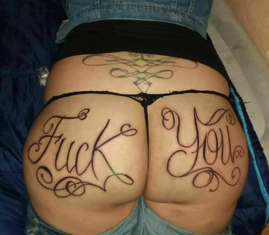 Ass tattoo. #91932399