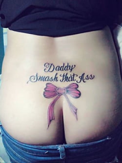 Ass tattoo. #91932452