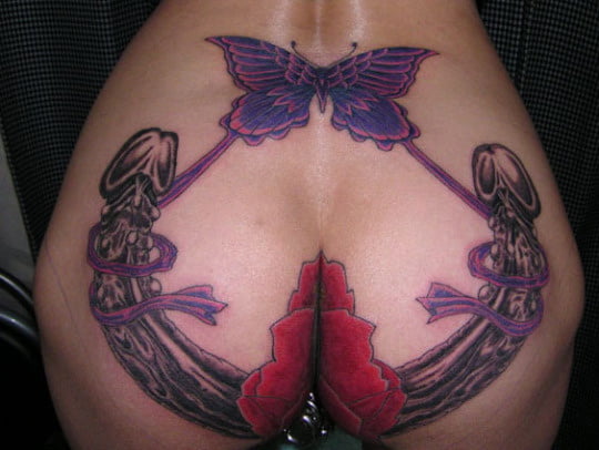 Ass tattoo. #91932897