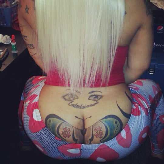 Ass tattoo. #91932910