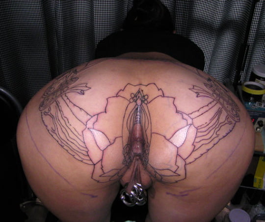 Ass tattoo. #91932925