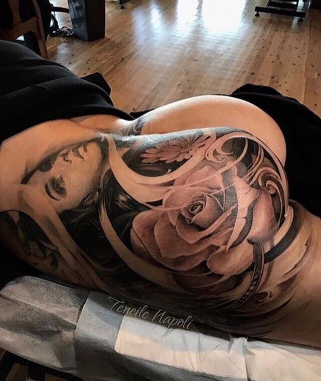 Ass tattoo. #91933074