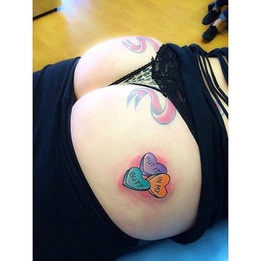 Ass tattoo. #91933083