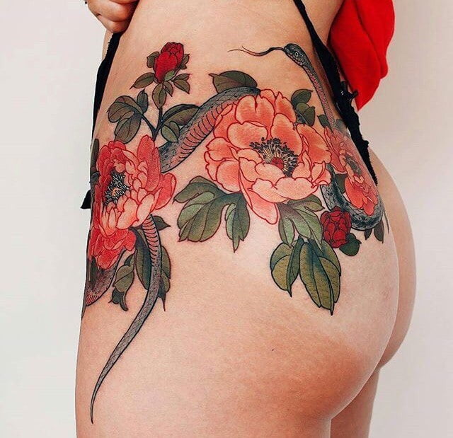 Ass tattoo. #91933084