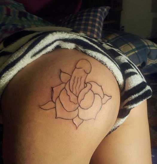 Ass tattoo. #91933085