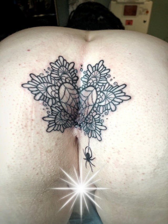 Ass tattoo. #91933102